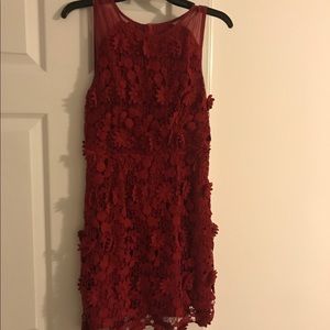 Cute red lace dress